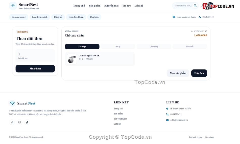 website,web sản phẩm,web bán sản phẩm